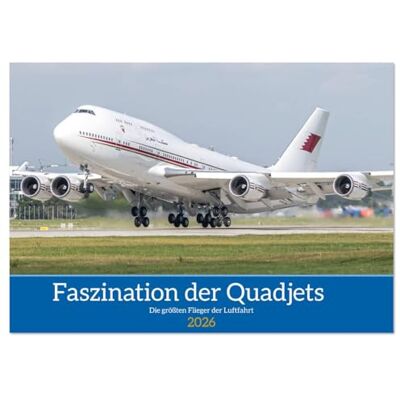 Brunner, Christoph Die Faszination der Quadjets (Tischkalender 2026 DIN A5 quer), Monatskalender: Verschiedene Blickwinkel und Bilder einiger Quadjets der Luftfahrt Brunner, Christoph Die Faszination der Quadjets (Tischkalender 2026 DIN A5 quer), Monatskalender: Verschiedene Blickwinkel und Bilder einiger Quadjets der Luftfahrt