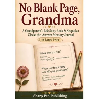 Sharp No Blank Page, Grandma: A Grandparent's Life Story Book & Keepsake: Circle-the-Answer Memory Journal in Large Print Sharp No Blank Page, Grandma: A Grandparent's Life Story Book & Keepsake: Circle-the-Answer Memory Journal in Large Print
