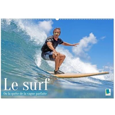 Calvendo Le surf ou la quête de la vague parfaite (Calendrier mural 2027 DIN A2 vertical), calendrier mensuel: Du vent sur la peau et le bruit des vagues à l'oreille Calvendo Le surf ou la quête de la vague parfaite (Calendrier mural 2027 DIN A2 vertical), calendrier mensuel: Du vent sur la peau et le bruit des vagues à l'oreille