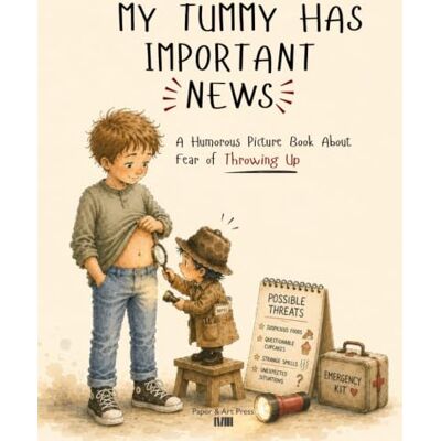 ART My Tummy Has Important News: A Humorous Picture Book About Fear of Throwing Up ART My Tummy Has Important News: A Humorous Picture Book About Fear of Throwing Up