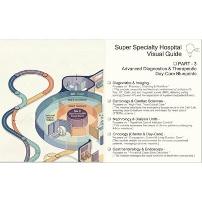 Super Specialty Hospital design Visual Guide PART-3: Advanced Diagnostics & Therapeutic Day-Care Blueprints For Interior & architecture students Super Specialty Hospital design Visual Guide PART-3: Advanced Diagnostics & Therapeutic Day-Care Blueprints For Interior & architecture students