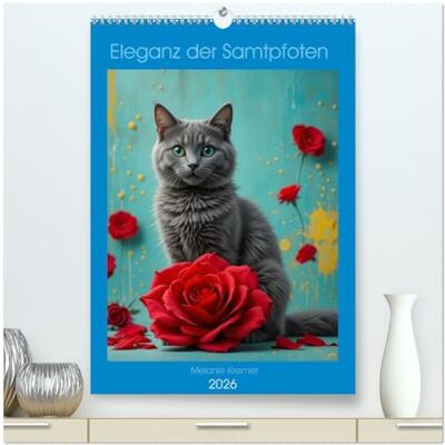 Kremer, Melanie Eleganz der Samtpfoten (hochwertiger Premium Wandkalender 2026 DIN A2 hoch), Kunstdruck in Hochglanz: Eleganz der Samtpfoten Kremer, Melanie Eleganz der Samtpfoten (hochwertiger Premium Wandkalender 2026 DIN A2 hoch), Kunstdruck in Hochglanz: Eleganz der Samtpfoten