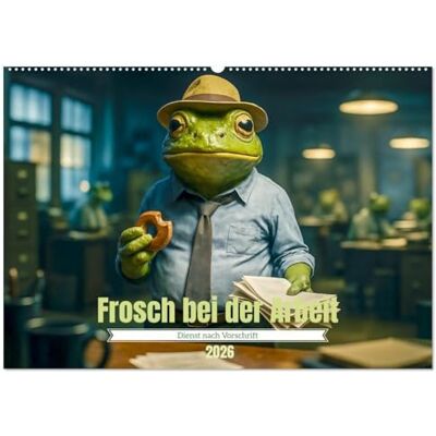 Elskamp, Danny Frosch bei der Arbeit- Dienst nach Vorschrift (Wandkalender 2026 DIN A2 quer), Monatskalender: Ein Strohhut-Frosch macht seinen Job. Elskamp, Danny Frosch bei der Arbeit- Dienst nach Vorschrift (Wandkalender 2026 DIN A2 quer), Monatskalender: Ein Strohhut-Frosch macht seinen Job.