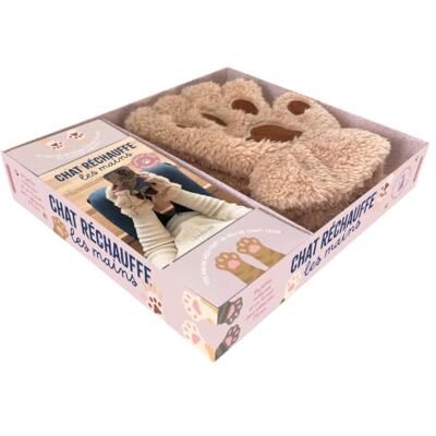 Larousse Chat réchauffe les mains: Coffret avec 1 paire de mitaines et 1 livret de 32 pages avec des recettes gourmandes et réconfortantes Larousse Chat réchauffe les mains: Coffret avec 1 paire de mitaines et 1 livret de 32 pages avec des recettes gourmandes et réconfortantes