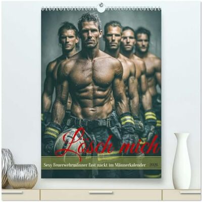 Fotografie, Mb Lösch mich Sexy Feuerwehrmänner fast nackt im Männerkalender (hochwertiger Premium Wandkalender 2026 DIN A2 hoch), Kunstdruck in Hochglanz: ... Männer der Feuerwehr mit Sixpack im Einsatz. Fotografie, Mb Lösch mich Sexy Feuerwehrmänner fast nackt im Männerkalender (hochwertiger Premium Wandkalender 2026 DIN A2 hoch), Kunstdruck in Hochglanz: ... Männer der Feuerwehr mit Sixpack im Einsatz.