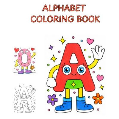 First Cute Alphabet Coloring Book Activity: Fun & Funky A to Z Character Letters for Kids Ages 3-7 Easy Bold Lines Activity Book for Preschool, Pre-K & Kindergarten First Cute Alphabet Coloring Book Activity: Fun & Funky A to Z Character Letters for Kids Ages 3-7 Easy Bold Lines Activity Book for Preschool, Pre-K & Kindergarten