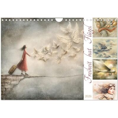 CALVENDO Freiheit hat Flügel (Wandkalender 2026 DIN A4 quer), Monatskalender: Bildwelten zwischen Himmel und Sehnsucht inspiriert von der Idee des Fliegens CALVENDO Freiheit hat Flügel (Wandkalender 2026 DIN A4 quer), Monatskalender: Bildwelten zwischen Himmel und Sehnsucht inspiriert von der Idee des Fliegens