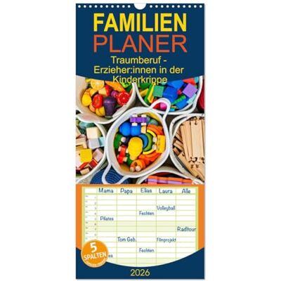 Michel, Susan Familienplaner 2026 Traumberuf Erzieher:innen in der Kinderkrippe mit 5 Spalten (Wandkalender, 21 x 45 cm) : Mit kleinen Menschen Großes bewegen Michel, Susan Familienplaner 2026 Traumberuf Erzieher:innen in der Kinderkrippe mit 5 Spalten (Wandkalender, 21 x 45 cm) : Mit kleinen Menschen Großes bewegen