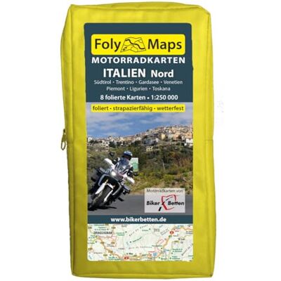 Touristik-Verlag Vellmar FolyMaps Motorradkarten Italien Nord: 1:250 000 Südtirol, Trentino, Gardasee, Piemont, Ligurien, Toskana, Venetien, Friaul Touristik-Verlag Vellmar FolyMaps Motorradkarten Italien Nord: 1:250 000 Südtirol, Trentino, Gardasee, Piemont, Ligurien, Toskana, Venetien, Friaul
