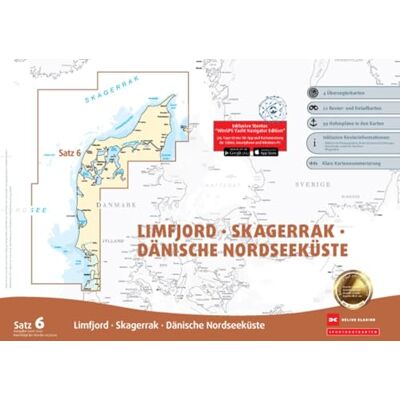 DELIUS KLASING Sportbootkarten Satz 6: Limfjord Skagerrak Dänische Nordseeküste (Ausgabe 2026/2027) DELIUS KLASING Sportbootkarten Satz 6: Limfjord Skagerrak Dänische Nordseeküste (Ausgabe 2026/2027)