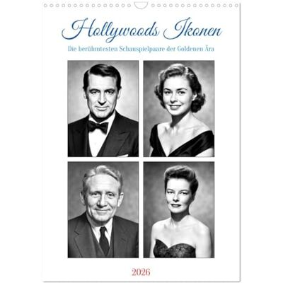 Lehmann, Steffani Hollywoods Ikonen (Wandkalender 2026 DIN A3 hoch), Monatskalender: Glamouröse Paare auf der Leinwand und im echten Leben Lehmann, Steffani Hollywoods Ikonen (Wandkalender 2026 DIN A3 hoch), Monatskalender: Glamouröse Paare auf der Leinwand und im echten Leben