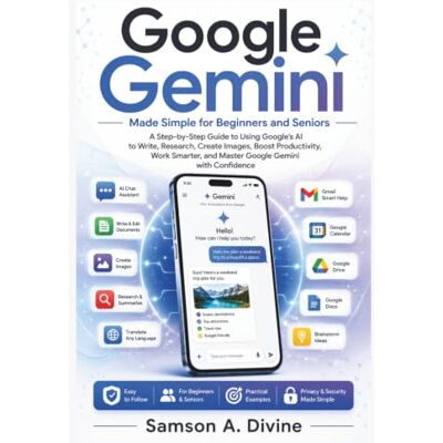 Samson Google Gemini Made Simple for Beginners and Seniors: A Step Guide to Using Google's AI to Write, Research, Create Images, Boost Productivity, Work Smarter, and it with Confidence Samson Google Gemini Made Simple for Beginners and Seniors: A Step Guide to Using Google's AI to Write, Research, Create Images, Boost Productivity, Work Smarter, and it with Confidence