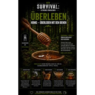 Braun Survival Honig Überleben mit den Bienen: Honig ist kein Luxus. Er ist das letzte Element zwischen Mensch und Natur. Er enthält Vitamine, Enzyme, Mineralien, aber das ist nicht das Entscheidende… Braun Survival Honig Überleben mit den Bienen: Honig ist kein Luxus. Er ist das letzte Element zwischen Mensch und Natur. Er enthält Vitamine, Enzyme, Mineralien, aber das ist nicht das Entscheidende…
