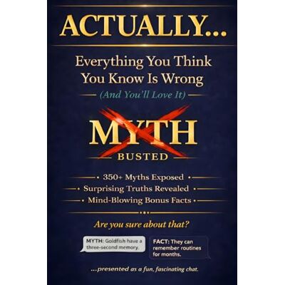 Sharp ACTUALLY... Everything You Think You Know Is Wrong (And You'll Love It): 350+ Myths Exposed, Surprising Truths Revealed, and Mind-Blowing Bonus Facts to Make You the Smartest Person in Any Room Sharp ACTUALLY... Everything You Think You Know Is Wrong (And You'll Love It): 350+ Myths Exposed, Surprising Truths Revealed, and Mind-Blowing Bonus Facts to Make You the Smartest Person in Any Room