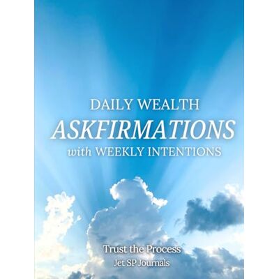 Journals, Jet SP Daily Wealth ASKFIRMATIONS with weekly Intention: Trust the Process Journals, Jet SP Daily Wealth ASKFIRMATIONS with weekly Intention: Trust the Process