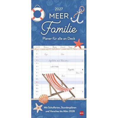 Heye Meer Familie Familienplaner 2027 Planer für alle an Deck: Wandkalender 2027 zum Eintragen mit maritimen Motiven. Familienkalender mit 5 Spalten Platz für alle wichtigen Termine Heye Meer Familie Familienplaner 2027 Planer für alle an Deck: Wandkalender 2027 zum Eintragen mit maritimen Motiven. Familienkalender mit 5 Spalten Platz für alle wichtigen Termine