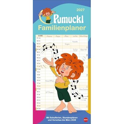 Heye Pumuckl Familienplaner 2027: Der beliebte rothaarige Kobold begeistert die ganze Familie. Termin-Kalender mit 5 Spalten für Übersicht und Planung im Format 21 x 45 cm Heye Pumuckl Familienplaner 2027: Der beliebte rothaarige Kobold begeistert die ganze Familie. Termin-Kalender mit 5 Spalten für Übersicht und Planung im Format 21 x 45 cm