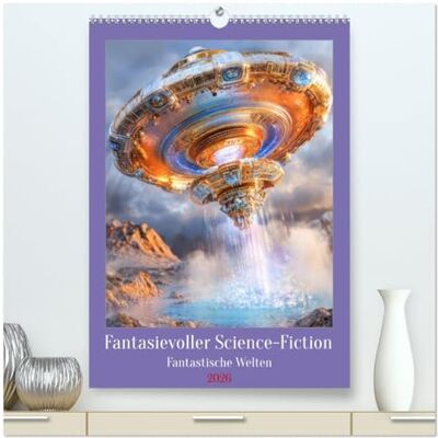 Brunner-Klaus, Liselotte Fantasievoller Science-Fiction Fantastische Welten (hochwertiger Premium Wandkalender 2026 DIN A2 hoch), Kunstdruck in Hochglanz: Galaktische Fundgrube für alle Science-Fiction Fans. Brunner-Klaus, Liselotte Fantasievoller Science-Fiction Fantastische Welten (hochwertiger Premium Wandkalender 2026 DIN A2 hoch), Kunstdruck in Hochglanz: Galaktische Fundgrube für alle Science-Fiction Fans.