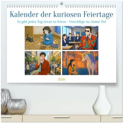 Waurick, Kerstin Kalender der kuriosen Feiertage (hochwertiger Premium Wandkalender 2026 DIN A2 quer), Kunstdruck in Hochglanz: Entdecke die charmanteste Art, ungewöhnliche Tage zu feiern Waurick, Kerstin Kalender der kuriosen Feiertage (hochwertiger Premium Wandkalender 2026 DIN A2 quer), Kunstdruck in Hochglanz: Entdecke die charmanteste Art, ungewöhnliche Tage zu feiern