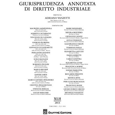 Vari Giurisprudenza annotata di diritto industriale 2013 Vari Giurisprudenza annotata di diritto industriale 2013