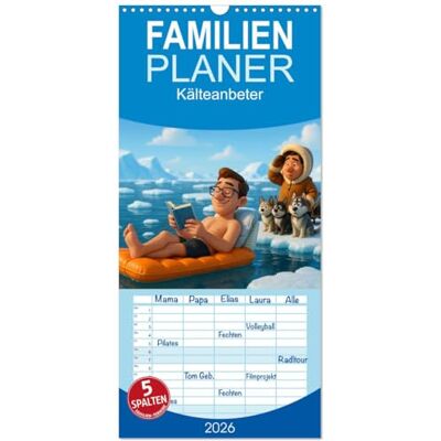 Waurick, Kerstin Familienplaner 2026 Kälteanbeter mit 5 Spalten (Wandkalender, 21 x 45 cm) : Für Minusmenschen die Eisheiligen des Alltags Waurick, Kerstin Familienplaner 2026 Kälteanbeter mit 5 Spalten (Wandkalender, 21 x 45 cm) : Für Minusmenschen die Eisheiligen des Alltags