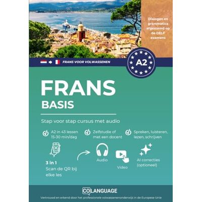 Academy, coLanguage Frans A2 basis: Stap voor stap cursus met audio: Leer frans A2 met dialogen, grammatica, audio en vocabulaire. Ideaal voor zelfstudie of les in de klas en voorbereiding op DELF. Academy, coLanguage Frans A2 basis: Stap voor stap cursus met audio: Leer frans A2 met dialogen, grammatica, audio en vocabulaire. Ideaal voor zelfstudie of les in de klas en voorbereiding op DELF.