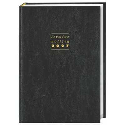 Heye Terminer A6, Leder schwarz 2027: Schwarzer Terminkalender mit hochwertigem Kunstledereinband. Wochenplaner mit Zitaten und Lesebändchen. Taschenkalender 2027 zum Planen von Terminen. Heye Terminer A6, Leder schwarz 2027: Schwarzer Terminkalender mit hochwertigem Kunstledereinband. Wochenplaner mit Zitaten und Lesebändchen. Taschenkalender 2027 zum Planen von Terminen.