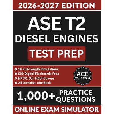 Roland ASE T2 Diesel Engines Test Prep: The Definitive Review Guide with 1,000+ Practice Questions, HPCR/EUI/HEUI Coverage, Medium and Heavy Truck Scenarios, and Full Answer Explanations: 11 Roland ASE T2 Diesel Engines Test Prep: The Definitive Review Guide with 1,000+ Practice Questions, HPCR/EUI/HEUI Coverage, Medium and Heavy Truck Scenarios, and Full Answer Explanations: 11