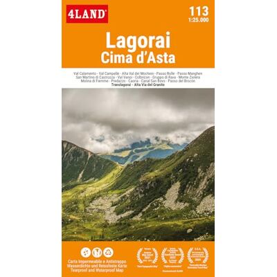 4LAND Lagorai. Cima d'Asta 1:25.000 4LAND Lagorai. Cima d'Asta 1:25.000