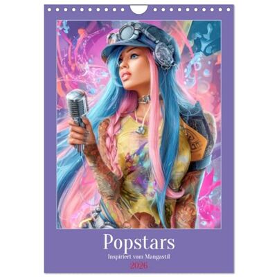 Brunner-Klaus, Liselotte Popstars Inspiriert vom Mangastil (Wandkalender 2026 DIN A4 hoch), Monatskalender: Fantasievolle Popstar Figuren Brunner-Klaus, Liselotte Popstars Inspiriert vom Mangastil (Wandkalender 2026 DIN A4 hoch), Monatskalender: Fantasievolle Popstar Figuren