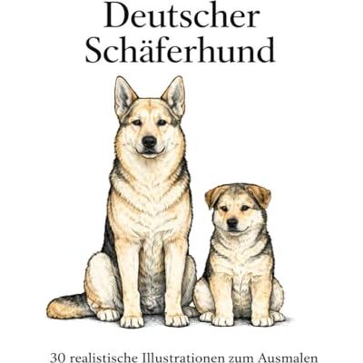 ART Deutscher Schäferhund: Malbuch mit 30 realistischen Illustrationen zum Ausmalen ART Deutscher Schäferhund: Malbuch mit 30 realistischen Illustrationen zum Ausmalen
