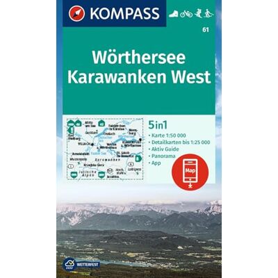 AA.VV. Carta escursionistica Kom 61. Wörthersee, Karawanken West: 5in1 Wanderkarte, mit Panorama, Aktiv Guide und Detailkarten inklusive Karte zur offline ... Fahrradfahren. Skitouren. Langlaufen. AA.VV. Carta escursionistica Kom 61. Wörthersee, Karawanken West: 5in1 Wanderkarte, mit Panorama, Aktiv Guide und Detailkarten inklusive Karte zur offline ... Fahrradfahren. Skitouren. Langlaufen.