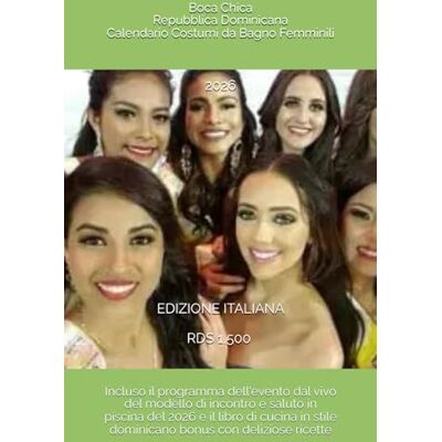 Rivers Sr., Tony Boca Chica, Calendario Costumi da Bagno Donna Edizione 2026 Rivers Sr., Tony Boca Chica, Calendario Costumi da Bagno Donna Edizione 2026