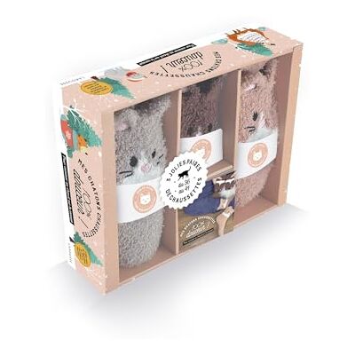 Larousse Mes chatons chaussettes: Coffret avec 3 jolies paires de chaussettes Larousse Mes chatons chaussettes: Coffret avec 3 jolies paires de chaussettes
