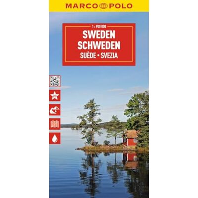Marco Polo Maps Sweden: Wegenkaart Schaal 1 : 900.000 Marco Polo Maps Sweden: Wegenkaart Schaal 1 : 900.000