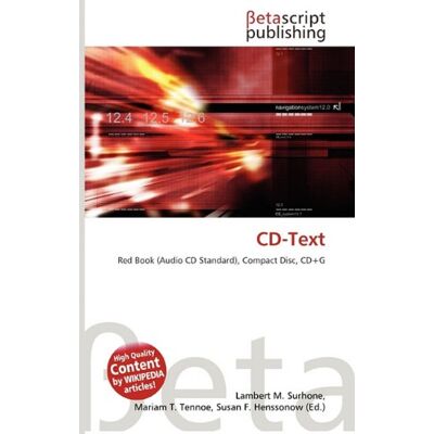 OmniScriptum CD-Text: Red Book (Audio CD Standard), Compact Disc, CD+G OmniScriptum CD-Text: Red Book (Audio CD Standard), Compact Disc, CD+G