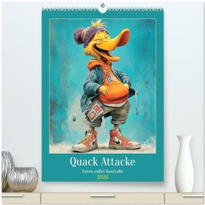 Hurley, Rose Quack Attacke. Enten außer Kontrolle (hochwertiger Premium Wandkalender 2026 DIN A2 hoch), Kunstdruck in Hochglanz: Übermotivierte, untercharmante und ... Enten im urbanen Streetwear-Look Hurley, Rose Quack Attacke. Enten außer Kontrolle (hochwertiger Premium Wandkalender 2026 DIN A2 hoch), Kunstdruck in Hochglanz: Übermotivierte, untercharmante und ... Enten im urbanen Streetwear-Look