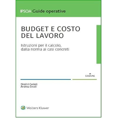 Vari Budget e costo del lavoro Vari Budget e costo del lavoro