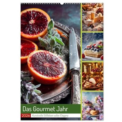 Gierok-Latniak, Steffen Das Gourmet Jahr (Wandkalender 2026 DIN A2 hoch), Monatskalender: Ein Kalender, der Geschmack in Kunst verwandelt: von Winterzitrus bis Sommerbeeren, von Ostergebäck bis Weihnachtszauber. Gierok-Latniak, Steffen Das Gourmet Jahr (Wandkalender 2026 DIN A2 hoch), Monatskalender: Ein Kalender, der Geschmack in Kunst verwandelt: von Winterzitrus bis Sommerbeeren, von Ostergebäck bis Weihnachtszauber.