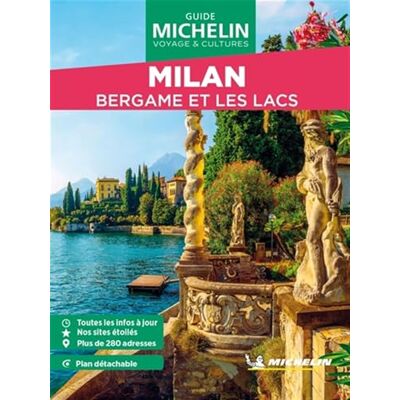 Michelin Milan, Bergame et les lacs. Con Carta geografica ripiegata Michelin Milan, Bergame et les lacs. Con Carta geografica ripiegata