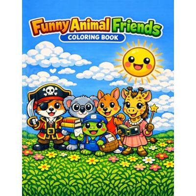 ART Funny Animal Friends: Coloring Book ART Funny Animal Friends: Coloring Book