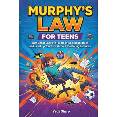 Sharp MURPHY’S LAW FOR TEENS: 150+ Cheat Codes to Fix Mess-Ups, Beat Stress and Level Up Your Life Without the Boring Lectures Sharp MURPHY’S LAW FOR TEENS: 150+ Cheat Codes to Fix Mess-Ups, Beat Stress and Level Up Your Life Without the Boring Lectures