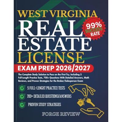 Rio WEST VIRGINIA Real Estate License Exam Prep 2026/2027: The Complete Study Solution to Pass on the First Try, Including 5 Full-Length Practice Tests, ... Strategies for the Broker/Salesperson Exam Rio WEST VIRGINIA Real Estate License Exam Prep 2026/2027: The Complete Study Solution to Pass on the First Try, Including 5 Full-Length Practice Tests, ... Strategies for the Broker/Salesperson Exam
