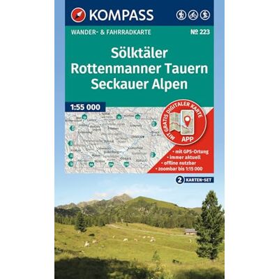 Kompass Karten GmbH KOMPASS Wanderkarten-Set 223 Sölktäler, Rottenmanner Tauern, Seckauer Alpen (2 Karten) 1:55.000: inklusive Karte zur offline Verwendung in der KOMPASS-App. Fahrradfahren. Skitouren. Kompass Karten GmbH KOMPASS Wanderkarten-Set 223 Sölktäler, Rottenmanner Tauern, Seckauer Alpen (2 Karten) 1:55.000: inklusive Karte zur offline Verwendung in der KOMPASS-App. Fahrradfahren. Skitouren.