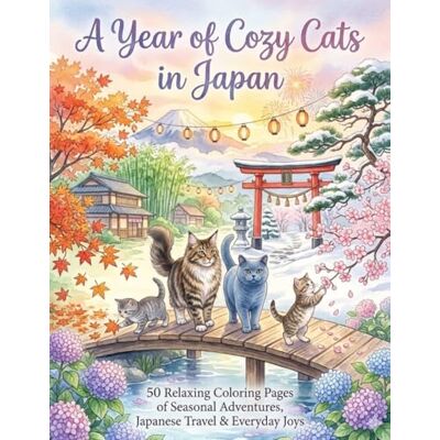 ART A Year of Cozy Cats in Japan: 50 Relaxing Coloring Pages of Seasonal Adventures, Japanese Travel & Everyday Joys ART A Year of Cozy Cats in Japan: 50 Relaxing Coloring Pages of Seasonal Adventures, Japanese Travel & Everyday Joys