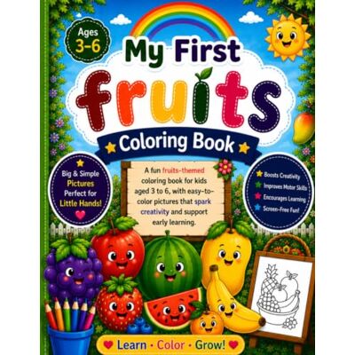 Devi Fruit Coloring Book for Kids Ages 3-6: Fun and Easy Fruit Coloring Pages for Preschoolers, Toddlers, and Kindergarten Kids Learn Fruits While Coloring Devi Fruit Coloring Book for Kids Ages 3-6: Fun and Easy Fruit Coloring Pages for Preschoolers, Toddlers, and Kindergarten Kids Learn Fruits While Coloring