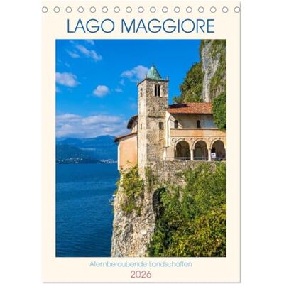 CALVENDO Lago Maggiore Atemberaubende Landschaften (Tischkalender 2026 DIN A5 hoch), Monatskalender: Der Lago Maggiore wo glitzerndes Wasser, ... Flair und alpine Schönheit aufeinandertreffen CALVENDO Lago Maggiore Atemberaubende Landschaften (Tischkalender 2026 DIN A5 hoch), Monatskalender: Der Lago Maggiore wo glitzerndes Wasser, ... Flair und alpine Schönheit aufeinandertreffen