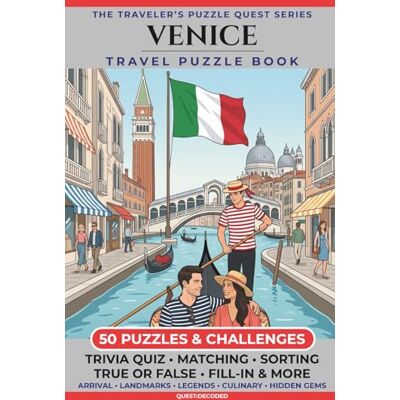 Garmin Venice Travel Puzzle Book: 50 Brain Games, Trivia & Things to Do for Adults Local History, Landmarks, Hidden Tips & Culinary Secrets The Perfect Companion for Your City Trip Garmin Venice Travel Puzzle Book: 50 Brain Games, Trivia & Things to Do for Adults Local History, Landmarks, Hidden Tips & Culinary Secrets The Perfect Companion for Your City Trip