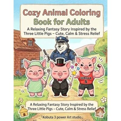 ART Cozy Animal Coloring Book: A Relaxing Fantasy Story Inspired by the Three Little Pigs – Cute, Calm & Stress Relief ART Cozy Animal Coloring Book: A Relaxing Fantasy Story Inspired by the Three Little Pigs – Cute, Calm & Stress Relief