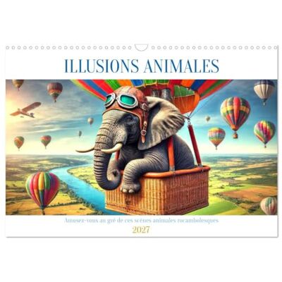 CALVENDO Illusioni animali: divertiti con queste scene animali rocambolesque (calendario da parete 2027 DIN A3 verticale), calendario mensile CALVENDO Illusioni animali: divertiti con queste scene animali rocambolesque (calendario da parete 2027 DIN A3 verticale), calendario mensile